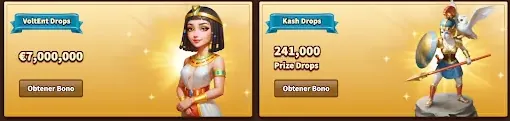 VoltEnt Drops y Kash Drops en MyEmpire Casino